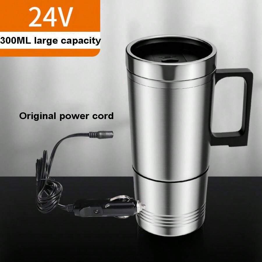Car Heated Travel Mug, Car Charger 12V/24V Heated Insulated Stainless
