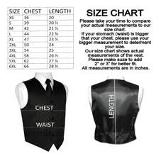Sizes XS To 6XL Men's 3-Piece Tuxedo Vest Set – Jacquard Waistcoat With Paisley Floral Pattern With Bow Tie And Pocket Square For Wedding, Prom, Formal Events - 金色/黑色 - 查看 2