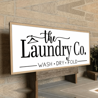 1pc Laundry Room Wall Sign, Wooden Wall Decor Artwork For Laundry Room Best Gifts Birthday Graduation
