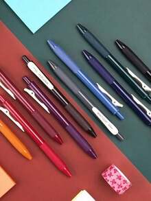 5 Cái/hộp Bút Gel Có Thể Thu Vào Với Mực Nhiều Màu 0.5Mm, Viết Êm - Nhiều màu - Xem 7