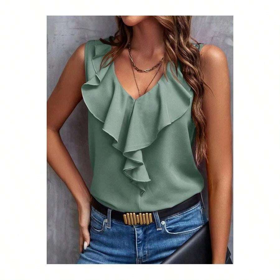 Camisetas & Tops de Tirantes de Mujer - Verde - Ver 1
