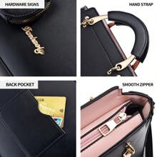 Small Crossbody Bags For Women Fashion Purses For Teenage Girls Lightweight Handbags Shoulder Bag - Black - View 3