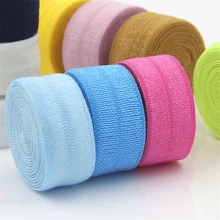 1 peça 5 jardas 15mm Fita Elástica Dobrável de Spandex para Aplique de Renda de Costura de Cintura de Acessório de Vestuário