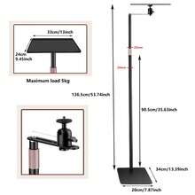Metal Projector Bracket, Metal Large Pan And Tilt Can Bear 11 Pounds, Suitable For Most Projectors, Hidden Base Design + Movable Pan And Tilt Does Not Occupy Space, More Flexible Display. - Black - View 12