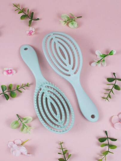 C&J FLORI Cepillo para cabello ventilado desenredante para todo tipo de cabello ovalado