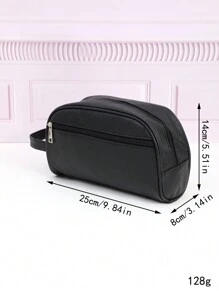 New Men's Toiletry Bag Portable Organizer Travel Waterproof Bag Large Capacity Handheld Cosmetic Bag Handbag Clutch Bag Commute Storage - Black - View 5