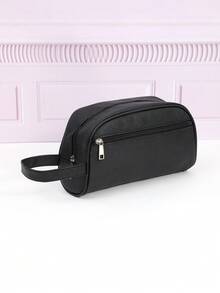 New Men's Toiletry Bag Portable Organizer Travel Waterproof Bag Large Capacity Handheld Cosmetic Bag Handbag Clutch Bag Commute Storage - Black - View 4