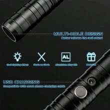 Light Up Saber 15 Colors Change Lightsabers 2 In 1 Metal Light Sword RGB Light Sword Toy , Light Up Saber For Kids 3+, Extendable Toy Light Up Saber, Toy Sword For Kids Boys Light Up Saber For Adult Sword Set, Retractable Light Up Saber - 1 件 黑色 - 查看 4
