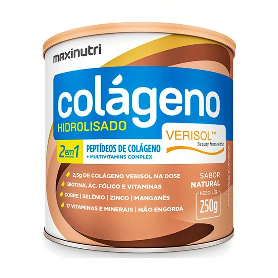 Colágeno Hidrolisado Verisol Maxinutri Lata 250G Natural - Outros - Visão 1