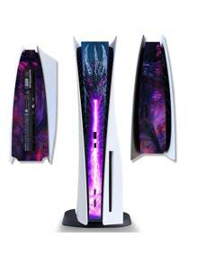 1 件 PS5 主机贴纸，PVC 保护膜，防止划痕，游戏机中心控制外壳全覆盖贴纸，卡通游戏角色设计，科技风格个性化装饰皮肤，兼容光盘版和数字版、Play Station5、视频游戏贴纸、控制器、Ps5、Playstation、Ps5 皮肤 - ps5主機貼紙 - 查看 15