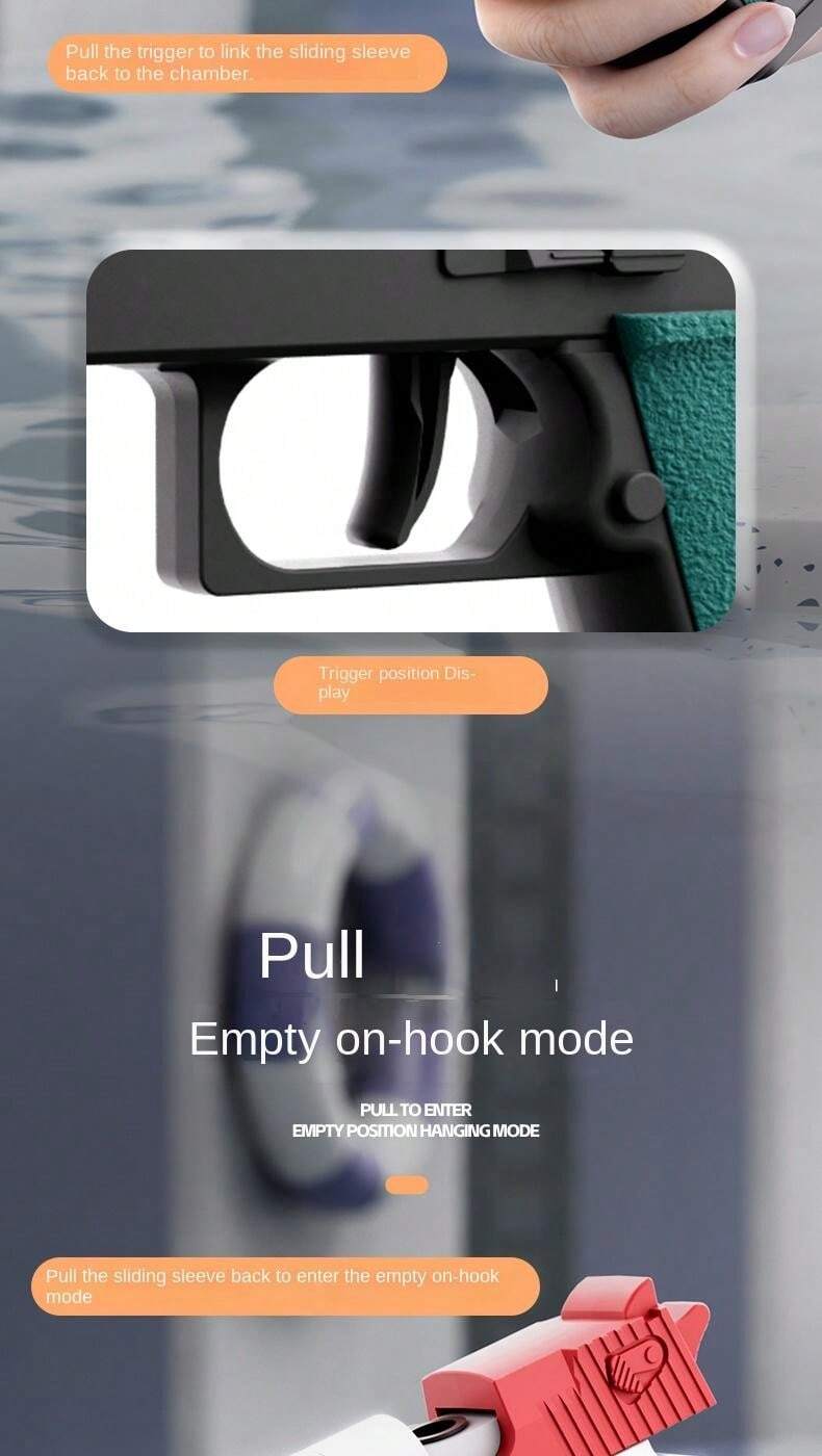 Hand Pump Pressurized Water Gun With Rapid Fire Trigger, Outdoor Summer