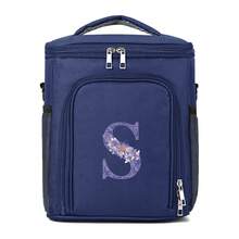 1入組大容量簡約鯉魚印刷袋，多功能便攜保溫袋，女士禮物，禮物圖案印刷保溫袋，最佳的大容量購物袋午餐袋，適用於女性、女友和家庭，最好的老師禮物，母親、媽媽、母親的禮物，適用於學校、購物、旅行、聚會及教室收納袋老師收納袋教室袋教室收納袋的銷售 - 藏蓝色 - 查看 32