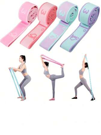 1pc Resistance Band Great For Flexibility & Mobility, Suitable For Yoga, Pilates, Also For Resistance Training In Gymnastics And Dance