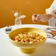 Ciotola per frutta rotonda con drenaggio, cesta per la frutta, contenitore in stile moderno per il tavolo della cucina, centrotavola decorativo per la casa, regalo di Natale