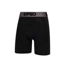 PSD Solids 7" Cotton 3-Pack Boxer Briefs Dark Mood Men's Underwear 423180176 - Multicolor - View 3