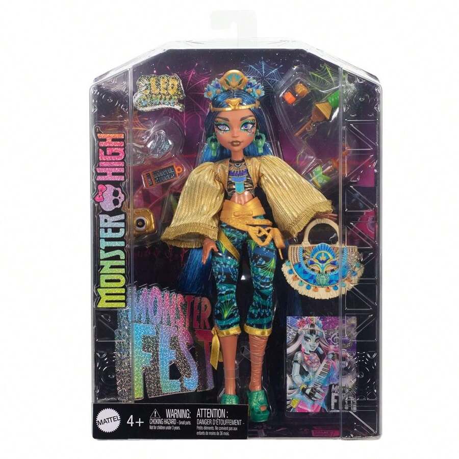 Muñeca Monster High Cleo De Nile Fiesta Monstruosa. ✅ Entrega 24/48h a España (península) - Monster high - Muñecas Maniquí - Accesorios Muñecas - Mattel - Ref. HXH81 - Ver 1