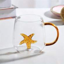 3D Glass Cup With Handle, Cute Animal & Plant Designs, Suitable For Coffee, Juice, Milk Tea, Beverages In Summer And Winter, Great For Christmas