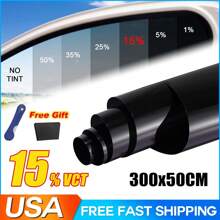 Dazone 300CM Uncut Roll Window Tint Film 15% VLT 20" X 10ft Feet For Car Home Office Glass Window UV Block Sunshade Tint Film Universal Privacy Security For Car Truck Auto- Any Size & Shade With Free Tools