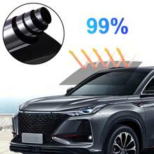 Dazone 300CM Uncut Roll Window Tint Film 15% VLT 20" X 10ft Feet For Car Home Office Glass Window UV Block Sunshade Tint Film Universal Privacy Security For Car Truck Auto- Any Size & Shade With Free Tools