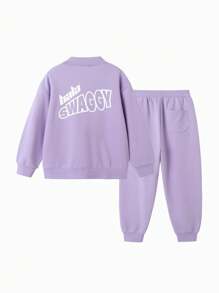Balabala Kids' Sets Stylish Boys' 2024 Outfit New Girls' School Style Leisure Sports Big Kids