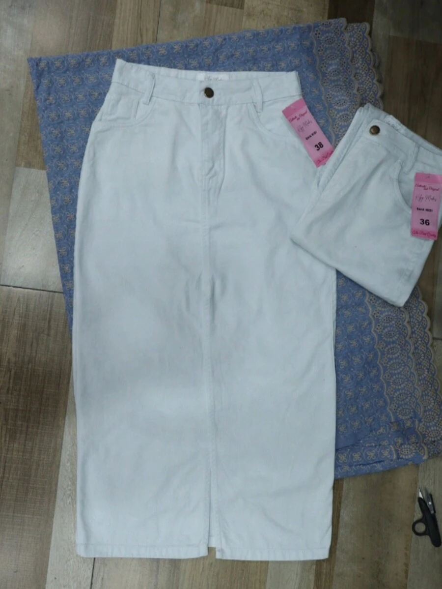 Women Denim Skirts - Rửa trung bình - Xem 1