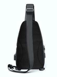 男士防水 USB 充电斜挎包 日常休闲单肩包 胸包 单肩包 防水 带可调节肩带 节日必备品 度假 徒步 运动 健身 通勤 休闲 纯色礼物 老公 感恩节包 邮差包 骑行包 旅行 大容量休闲胸包 侧包 挎包 皮包 流浪包 礼物 腰包 返校 运动生活包 腰包 春季学校用品
