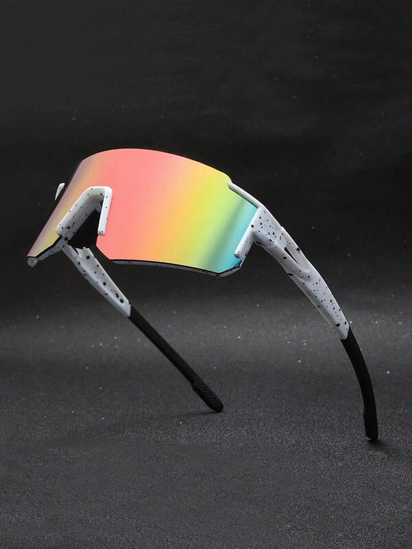 1/2pcs Unisex Anti-Wind Cycling Glasses, Fashionable Outdoor Sports Eyeglasses