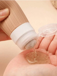 4 件装旅行洗漱用品瓶，经 Tsa 批准的 3 盎司旅行装容器，防漏可再填充液体硅胶可挤压旅行配件，适用于洗发水护发素乳液旅行必需品、海滩旅行收纳袋、暑假返校 - 彩色 - 查看 10