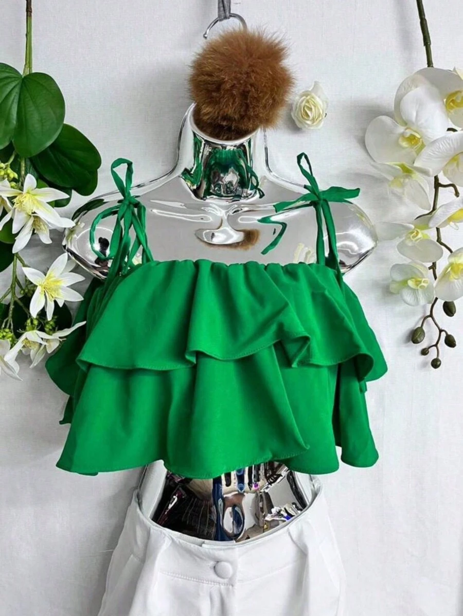 Women Tops - Green - View 1