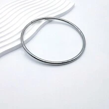 4pcs Silver Metal Circle Shaped Accessories For Handheld Bag, Hardware DIY Handle - Silver - View 5