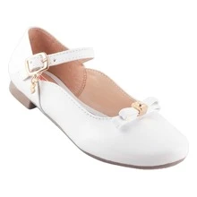 Zapatos Para Niña De Moda Para Fiestas Primera Comunión Bautizo Bodas Confirmación Flats Elegantes 807-b - Blanco - Ver 2