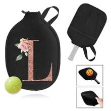 1 Cái Vỏ Túi Đựng Vợt Pickleball Bền, Túi Đựng Túi Bảo Quản Túi Xách, Vỏ Bọc Mái Chèo Pickleball, Túi Sắp Xếp In Chữ Màu Vàng Hồng Cho Thể Dục Thể Thao Ngoài Trời-Bảo Vệ Vợt Của Bạn Khỏi Trầy Xước Và Hư Hại - màu đen - Xem 14