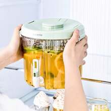 Drink Dispenser, Water Dispenser, Drink Container With Filter, Beverage Dispensers For Fridge, Bar, Party & Daily Use, Milk, Juice, Tea, Containers Lids, Iced Tea, - Multicolor - View 10