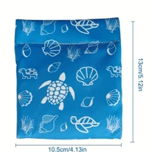 New Sand Remover For Beach Sand Removal Bag Powder Pouch Sand Remover Brush Beach Vacation Camping Essentials - Baby Blue - View 5