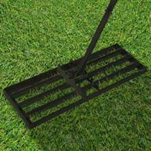 Lawn Rake Lawn Rake Lawn Tool Leveling Rake Height Adjustable 50cm/75cm CEEDIR - 黑色 - 查看 9
