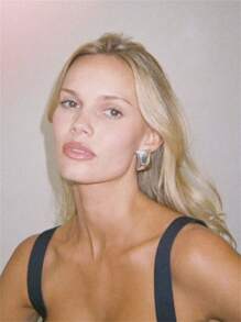 Uworld 1 对 18K 镀金不锈钢时尚几何光泽夸张大耳钉现代女士耳饰日常佩戴新潮流 - 金色 - 查看 1