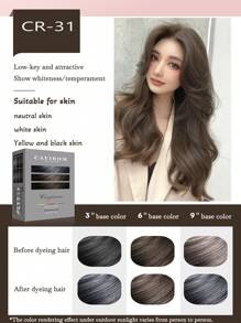 Cayirom 未漂白染发蜡，快速吸收，有效遮盖白发，夏季畅销染发套装（含染发工具），有机中性植物萃取染发膏，适合所有发质，2024 天然植物基无刺激染发膏，适合居家染发和沙龙使用 - 彩色 - 查看 4