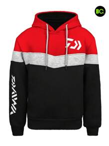 BIG CITY Sudadera Niño Juvenil Con Capucha Deportiva Para niño Combinada Hoodie - Rojo - Ver 4
