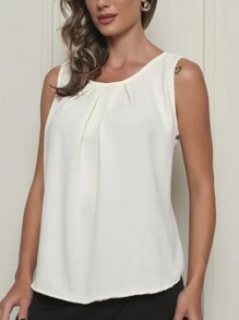 Women Blouses - 白色 - 查看 4