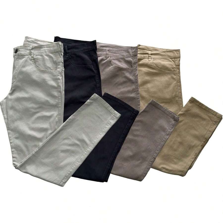 Men Jeans - BASICA CREME/PRETO/CAQUI/BEGE - Ver 1