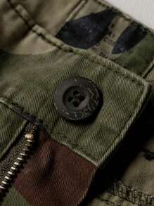 AKARMY男士休閒貨物褲軍方迷彩褲作戰工作褲，8口袋(無皮帶) - 彩色 - 查看 3