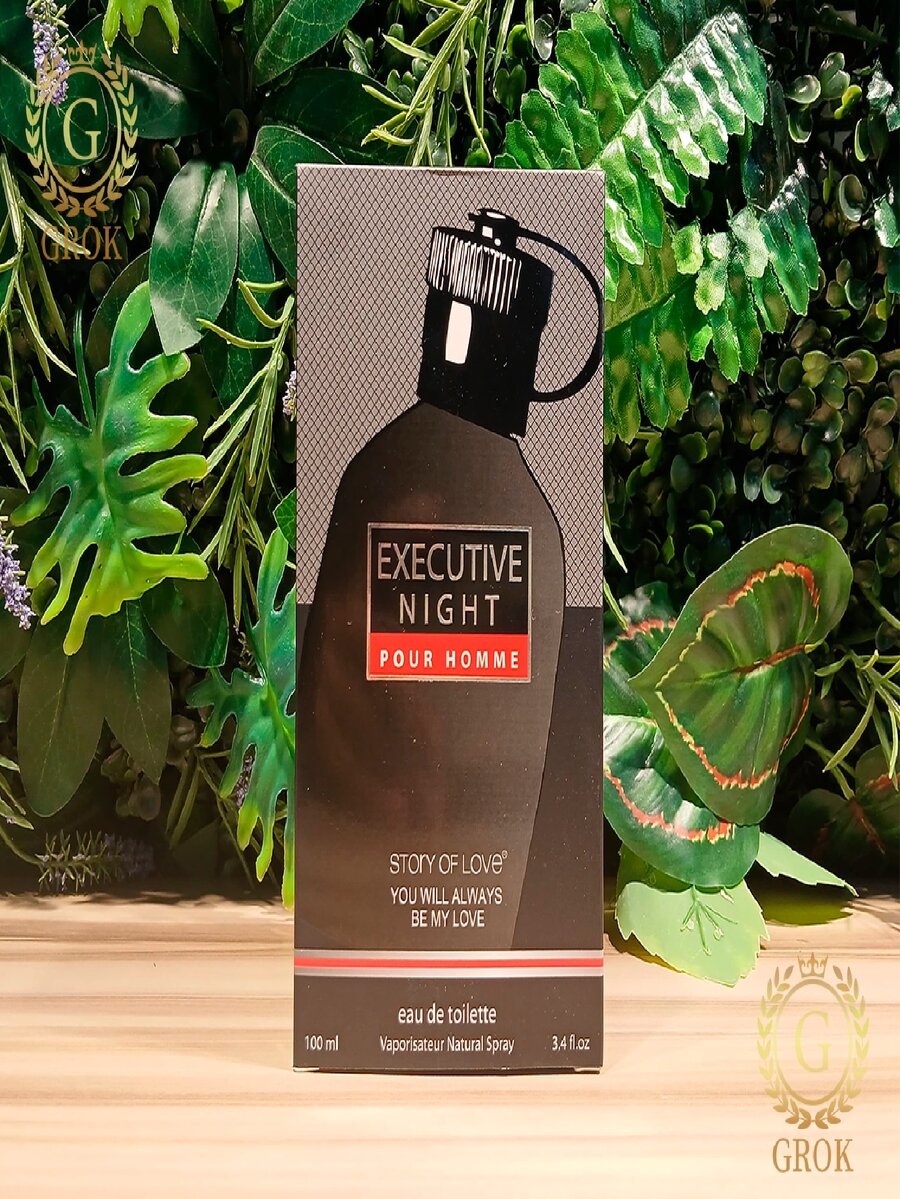 Loción Para Hombre EXECUTIVE NIGHT Con Aroma Intenso de Larga Duración - Negro - Ver 1
