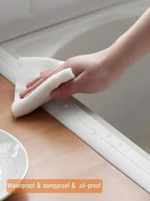 1 Rolo de Fita Decorativa de PVC para Vedação com 3,2m de Comprimento, Fita Adesiva Decorativa, Usada para Acessórios de Cozinha, Vedação de Chuveiro e Banheira, Fita Vedante, Adesivo de Parede Impermeável Autocolante, Fita para Borda de Pia (2,2cm/0,87 polegadas), Papel de Parede Impermeável, para Decoração de Sala de Estar, Decoração de Dormitório, Suprimentos de Volta às Aulas, Decoração de Halloween, Adesivos, Decalque de Parede, Decalque de Vinil para Decorações Domésticas, Itens de Decoração de Primavera para Renovar sua Casa, Adesivos de Decoração Rama