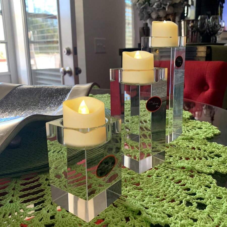 Flameless Flickering Tea Lights 200 Hours Battery Operated LED Votive