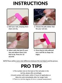 24片粉色和粉白色兩色美甲貼片一對，多顆鑽石和心形鑽石點綴淺粉色奢華美甲穿戴，適用於女性DIY美甲，包括果凍膠、指甲文件和水晶指甲卸妝劑 - 彩色 - 查看 6