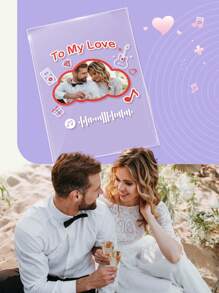 1 件個人化牌匾,帶您的照片文字遠距離關係禮物定制肖像亞克力牌定制照片牌給她/他、情侶、男朋友、女朋友的獨特禮物,適合情人節、母親節、父親節、生日、週年紀念日、畢業典禮、婚禮、聖誕節 - 獻給我的愛(12*16CM) - 查看 5
