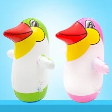 1 pieza Pingüino inflable de PVC en forma de taza, tamaño 33/70CM (color aleatorio) - color aleatorio - Ver 9