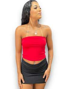 Women Tops - Red - View 4