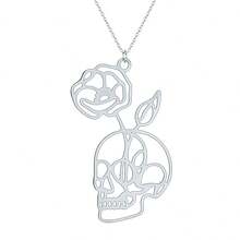 1 pieza Colgante de flor de mes de nacimiento con diseño de mano, collar de flores de nacimiento - geometría - Ver 5