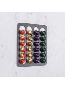 Coffee Capsule Rack Coffee Storage Display Shelf Wall-Mounted Non-Perforated Creative Cabinet Capsule Rack Coffee Supplies School Supplies - Multicolor - View 5